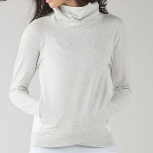 Lululemon On The Double Pullover Heathered Dark Gray Size 6